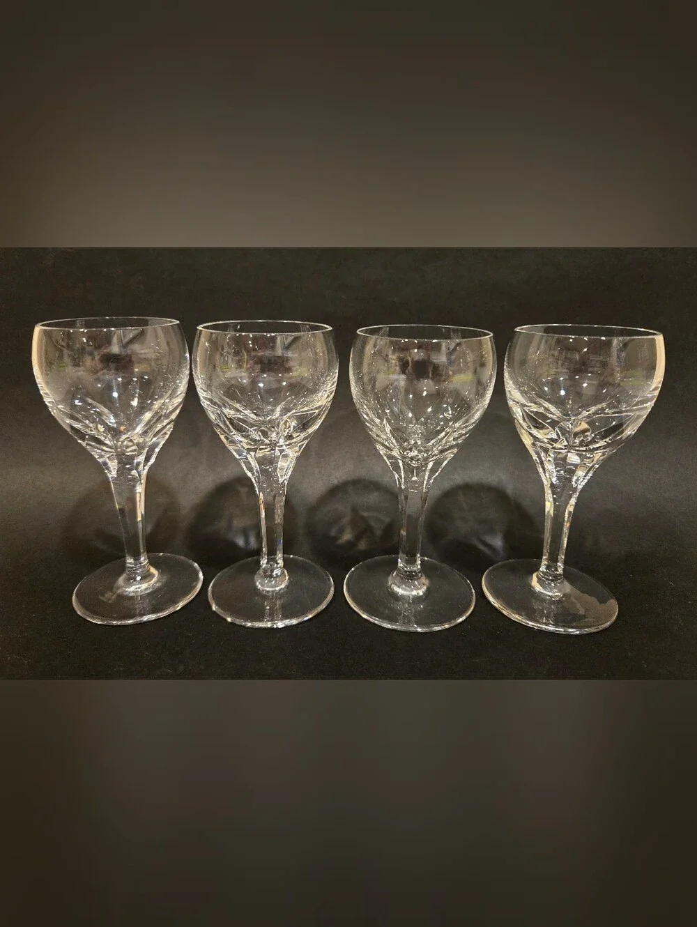 Clear Crystal Cordial Glasses - Set of 4 By Josair